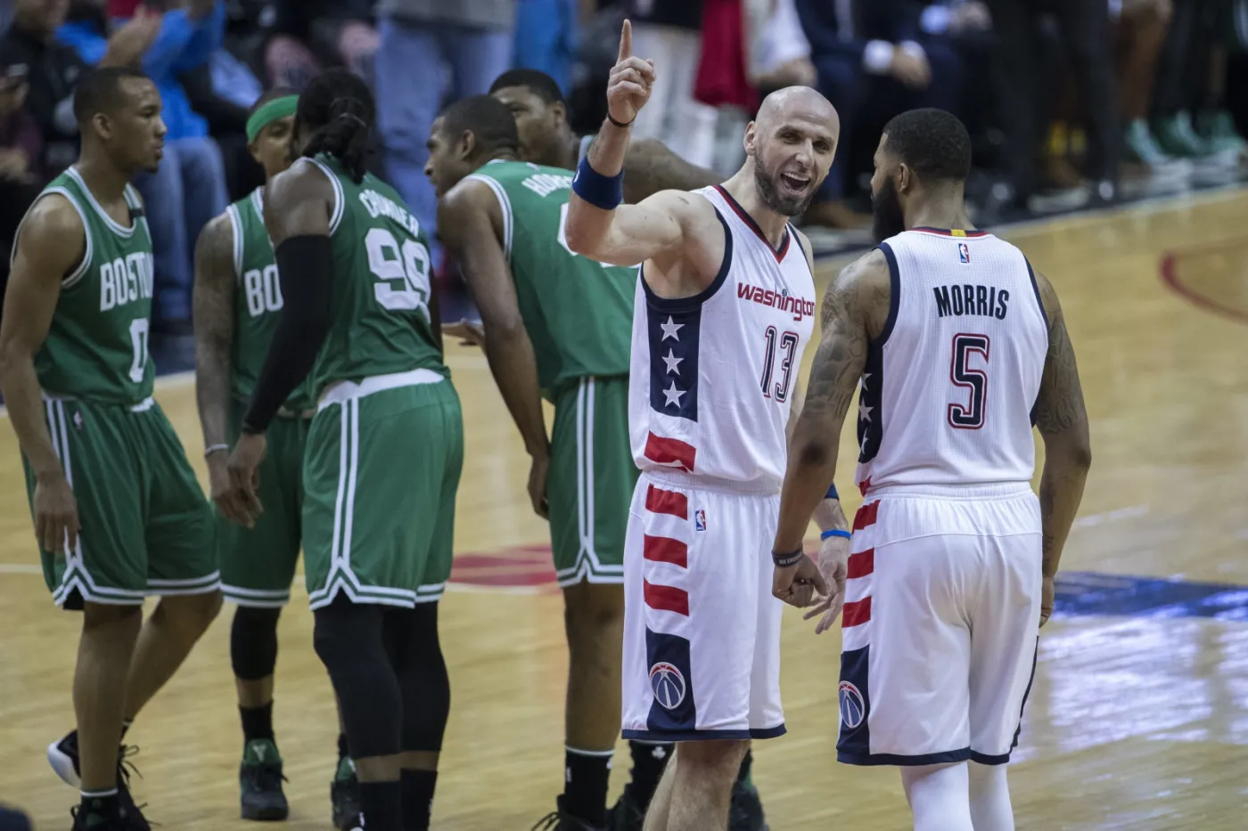 Liga NBA: Sześć punktów i siedem zbiórek Gortata. Wizards wyrównali stan rywalizacji z Celtics