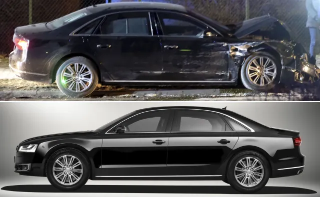 Do naprawy, na złom czy na badania do Niemiec. Co dalej z rozbitym audi premier Szydło?