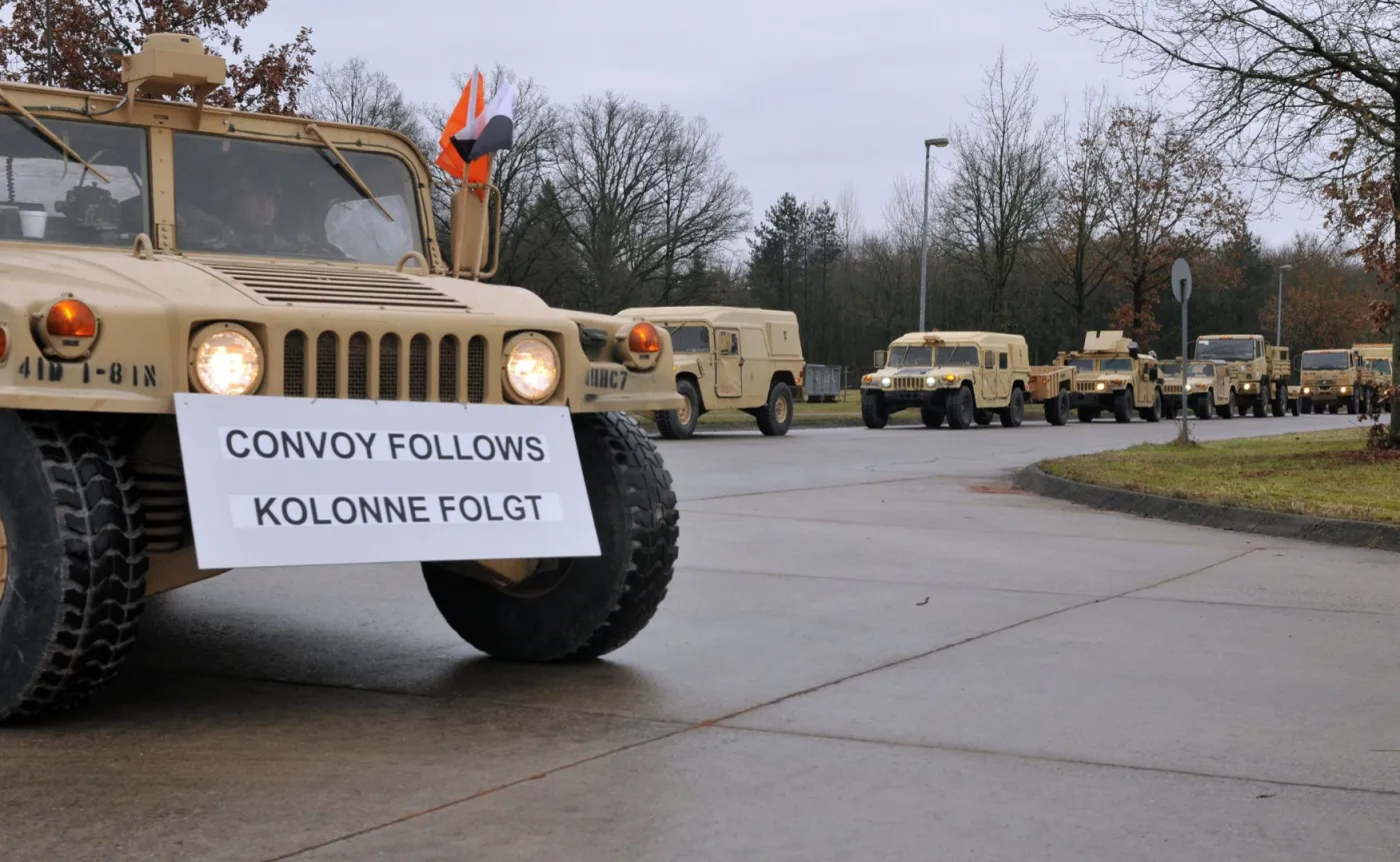 Konwój amerykańskiego sprzętu