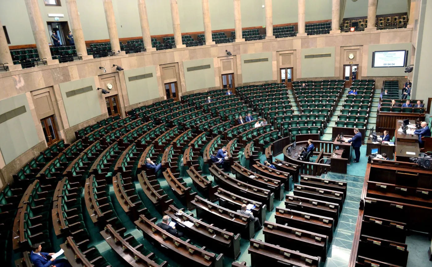 wiceminister Jarosław Zieliński w Sejmie