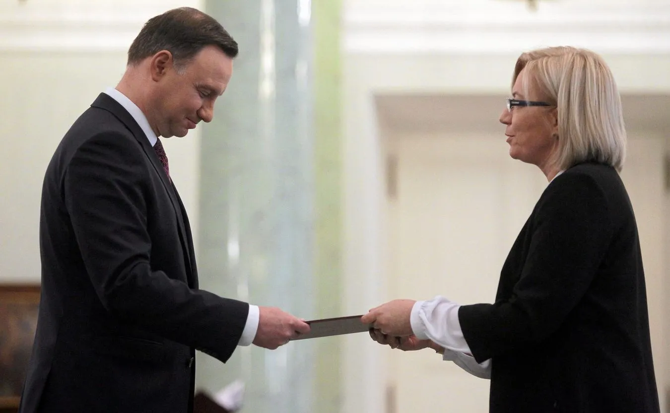 Andrzej Duda i Julia Przyłębska