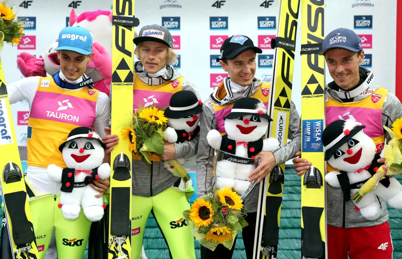 Maciej Kot, Dawid Kubacki, Kamil Stoch i Piotr Żyła
