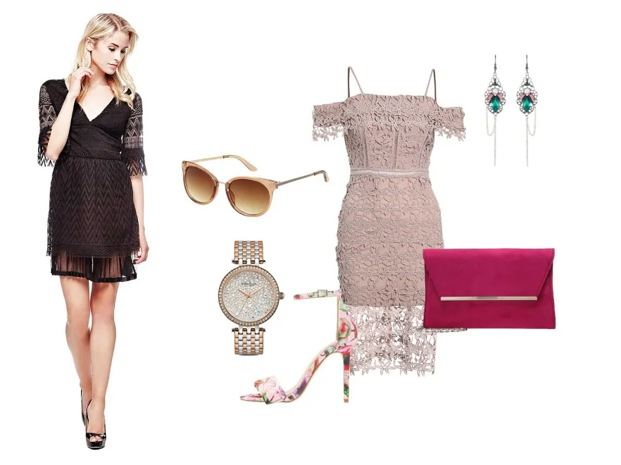 Letni ideał na różne okazje: 5 STYLIZACJI z koronkową sukienką