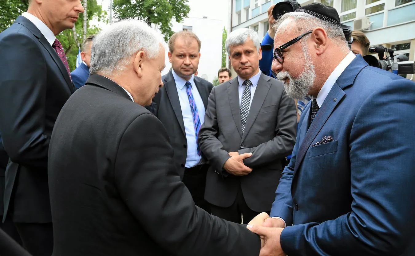 Prezes PiS podczas uroczystości upamiętniających likwidację getta w Białymstoku