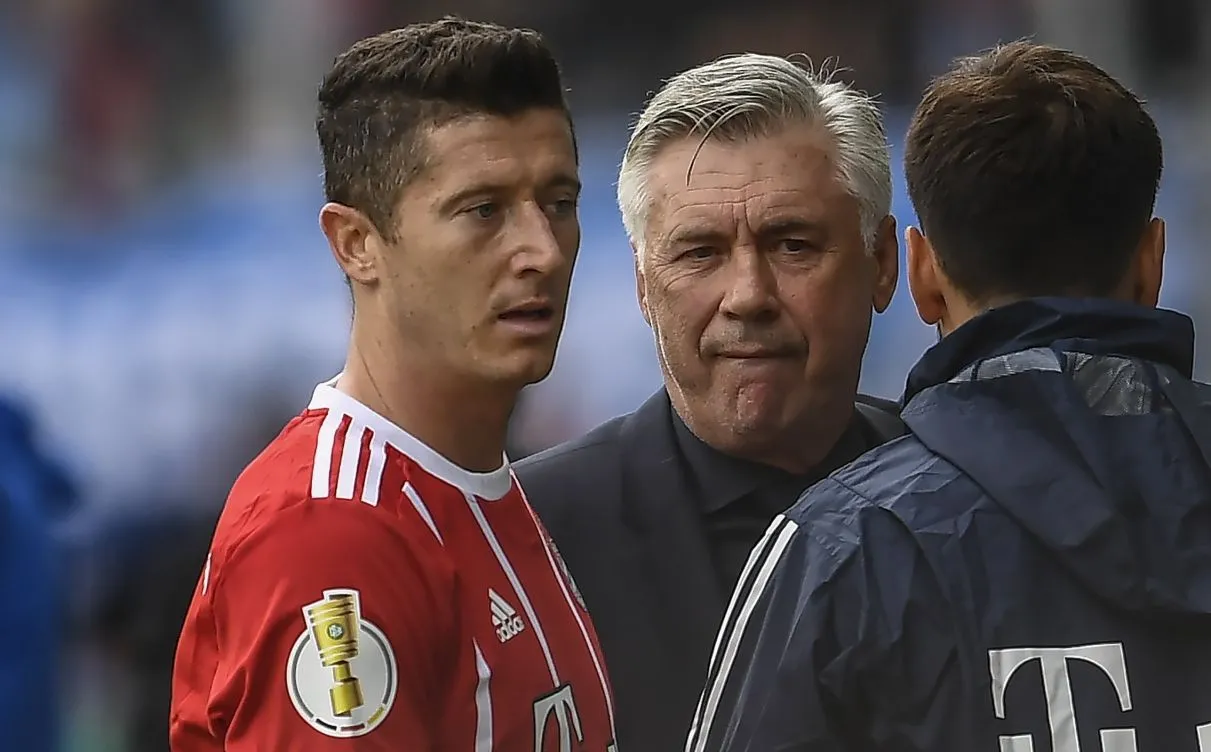 Carlo Ancelotti i Robert Lewandowski