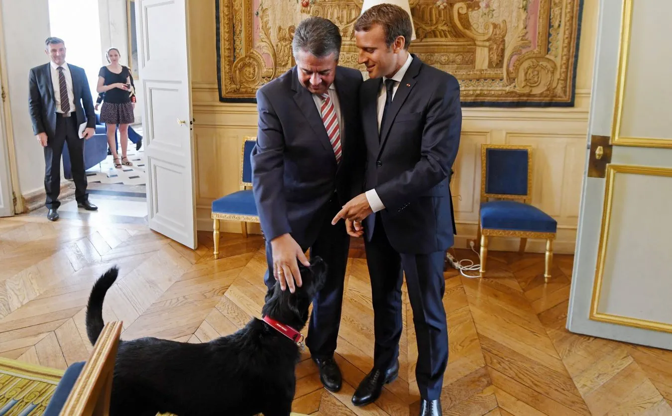 Sigmar Gabriel i Emmanuel Macron