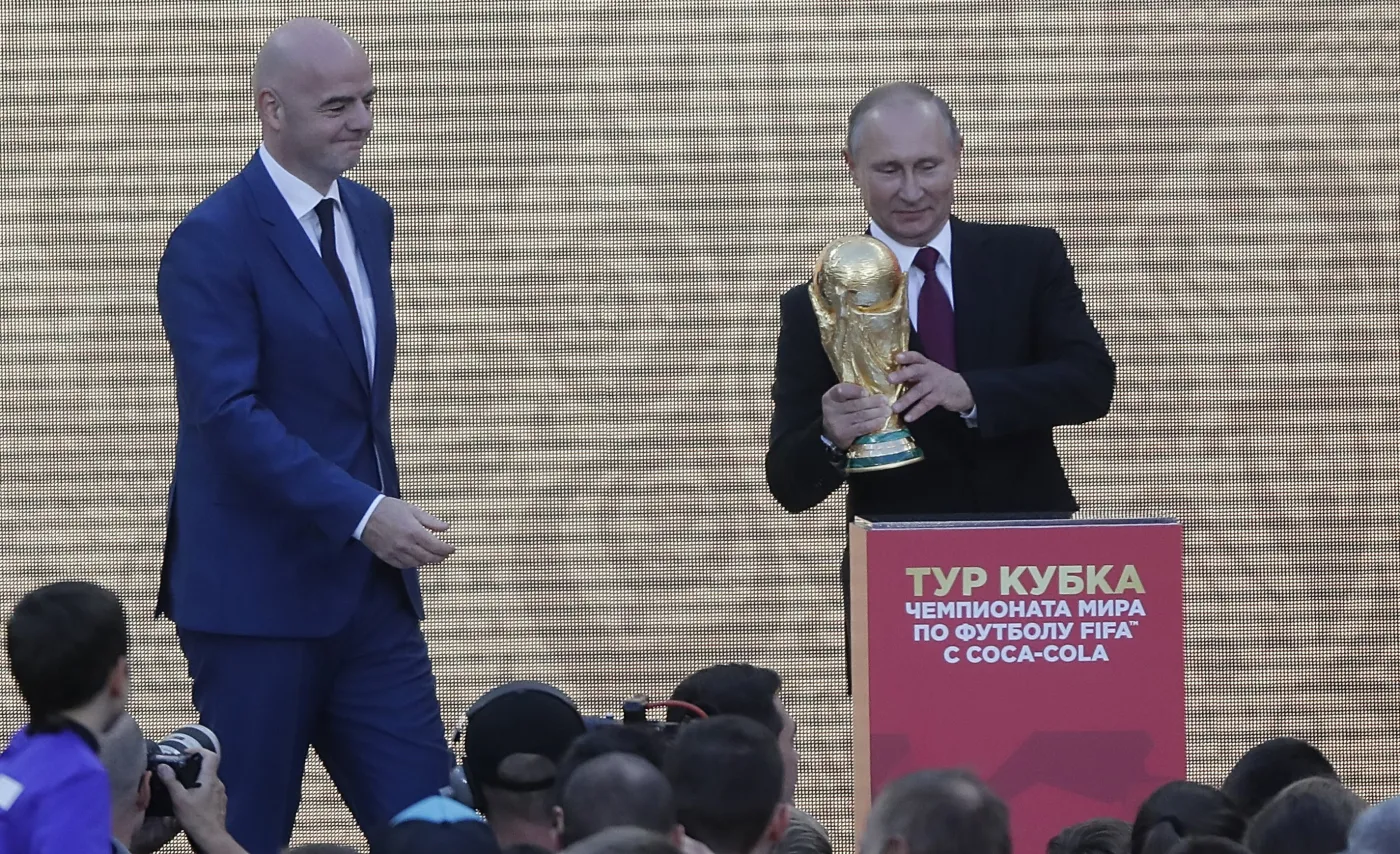 Gianni Infantino i Władimir Putin