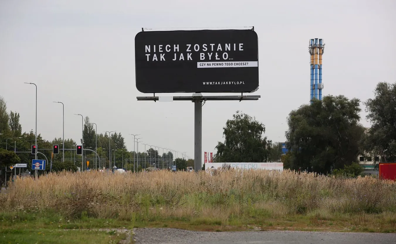 Billboard kampanii "Sprawiedliwe sądy"