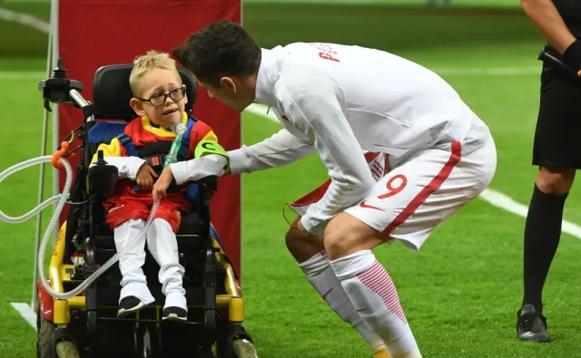 Spełniło się jego marzenie! Niepełnosprawny Franek u boku Roberta Lewandowskiego