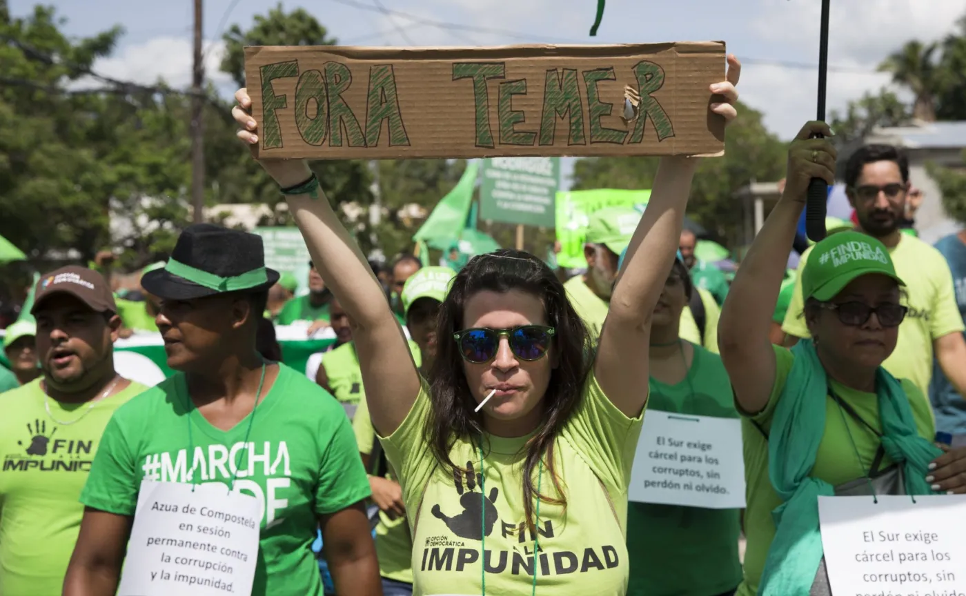 Protesty przeciw prezydentowi Brazylii