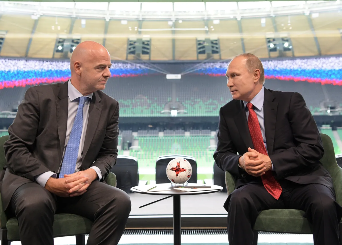 Gianni Infantino i Władimir Putin