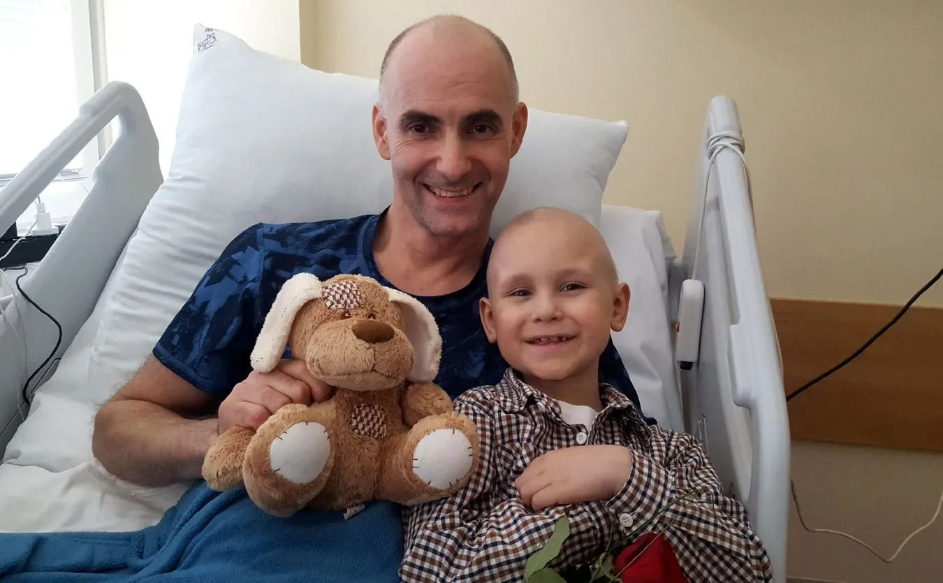 Tomasz Gollob i siedmioletni Michał