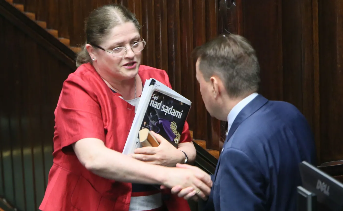 Krystyna Pawłowicz i Mariusz Błaszczak