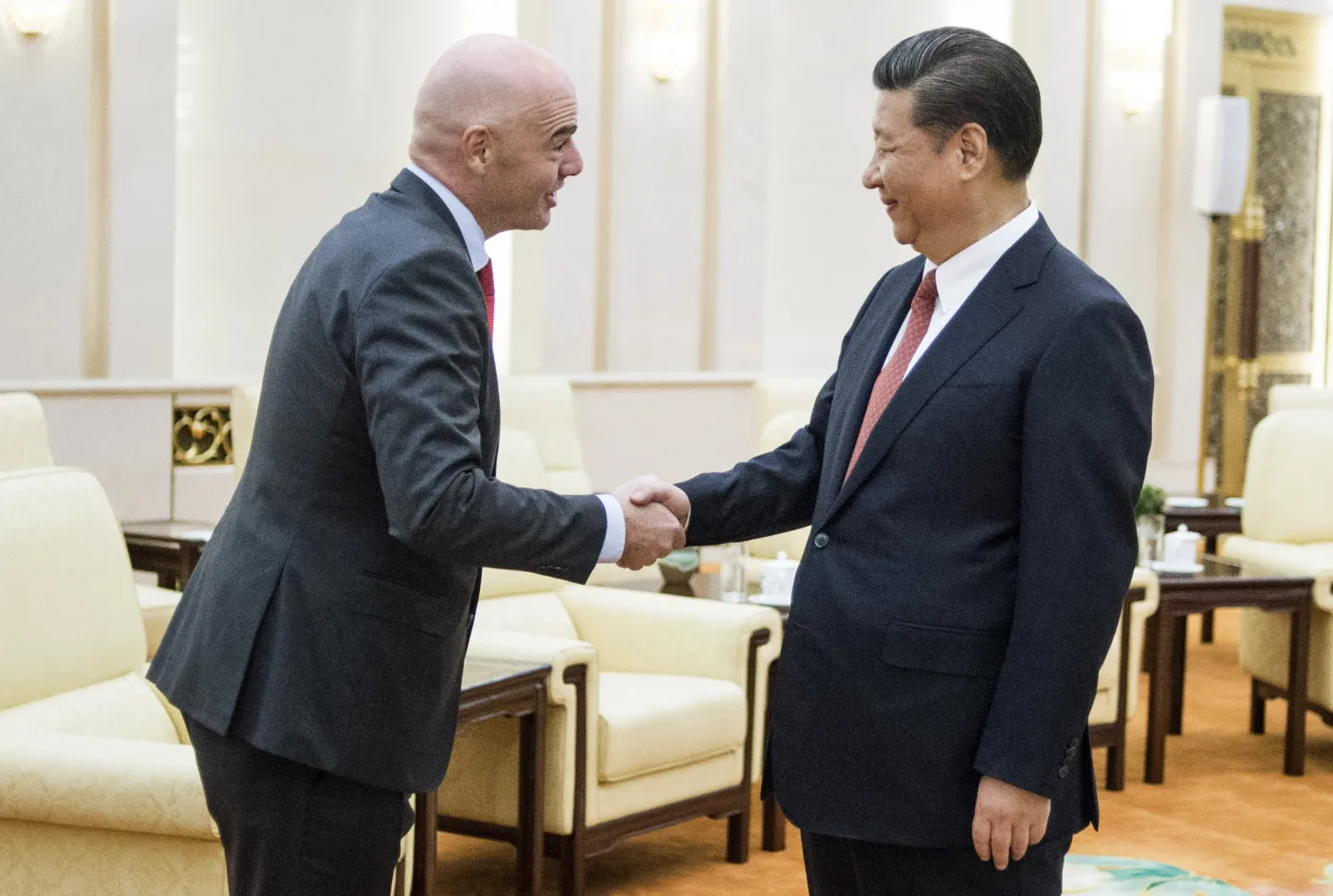 Xi Jinping i Gianni Infantino