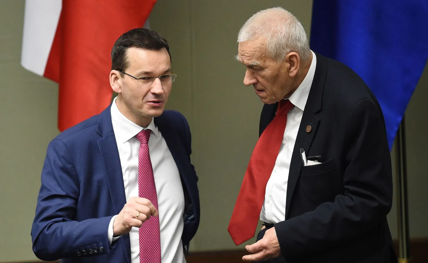 Kornel Morawiecki i Mateusz Morawiecki