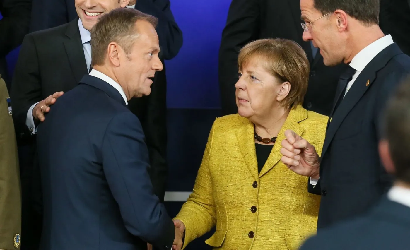 Donald Tusk i Angela Merkel w Brukseli