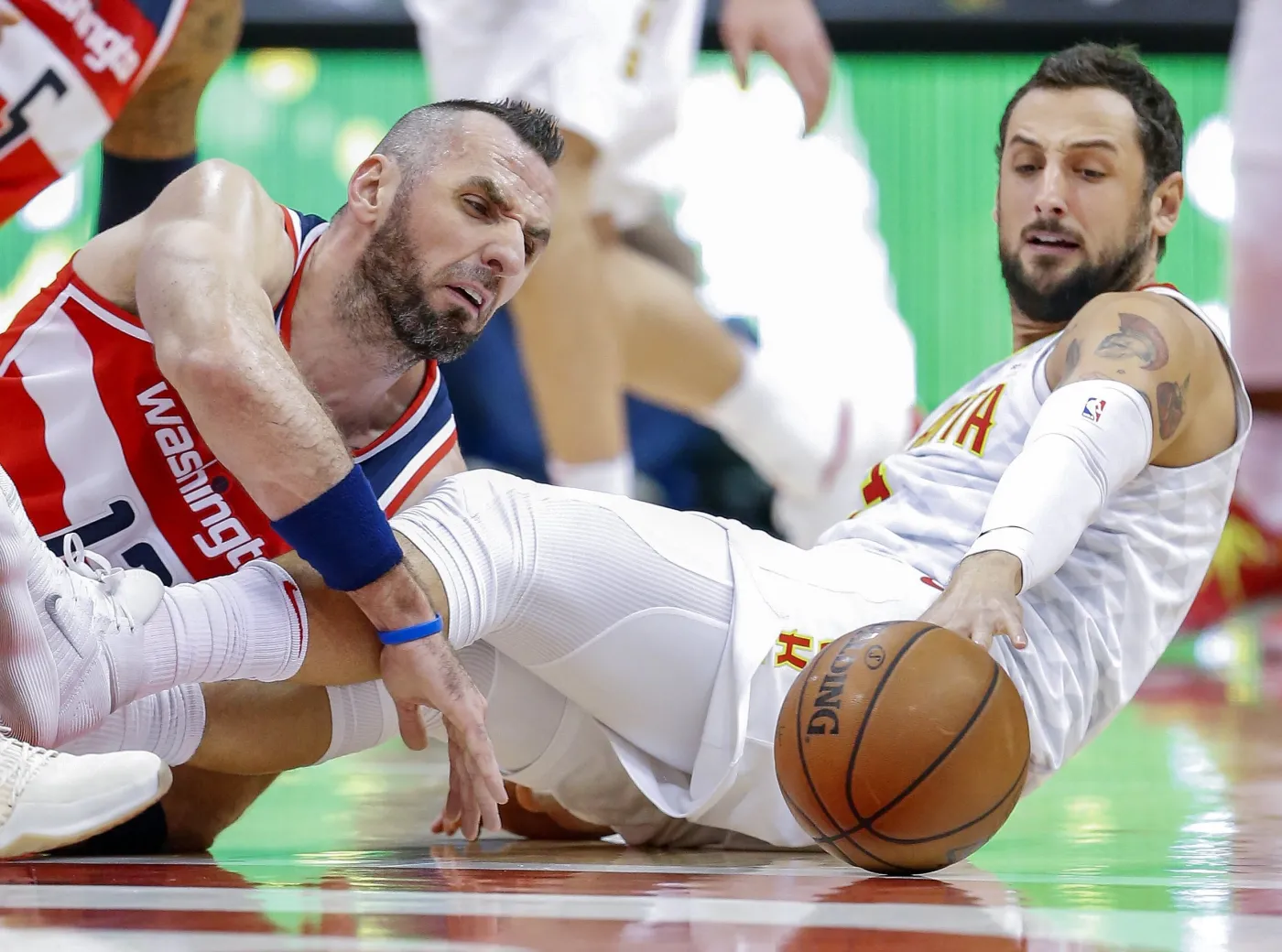 Marcin Gortat i Marco Belinelli
