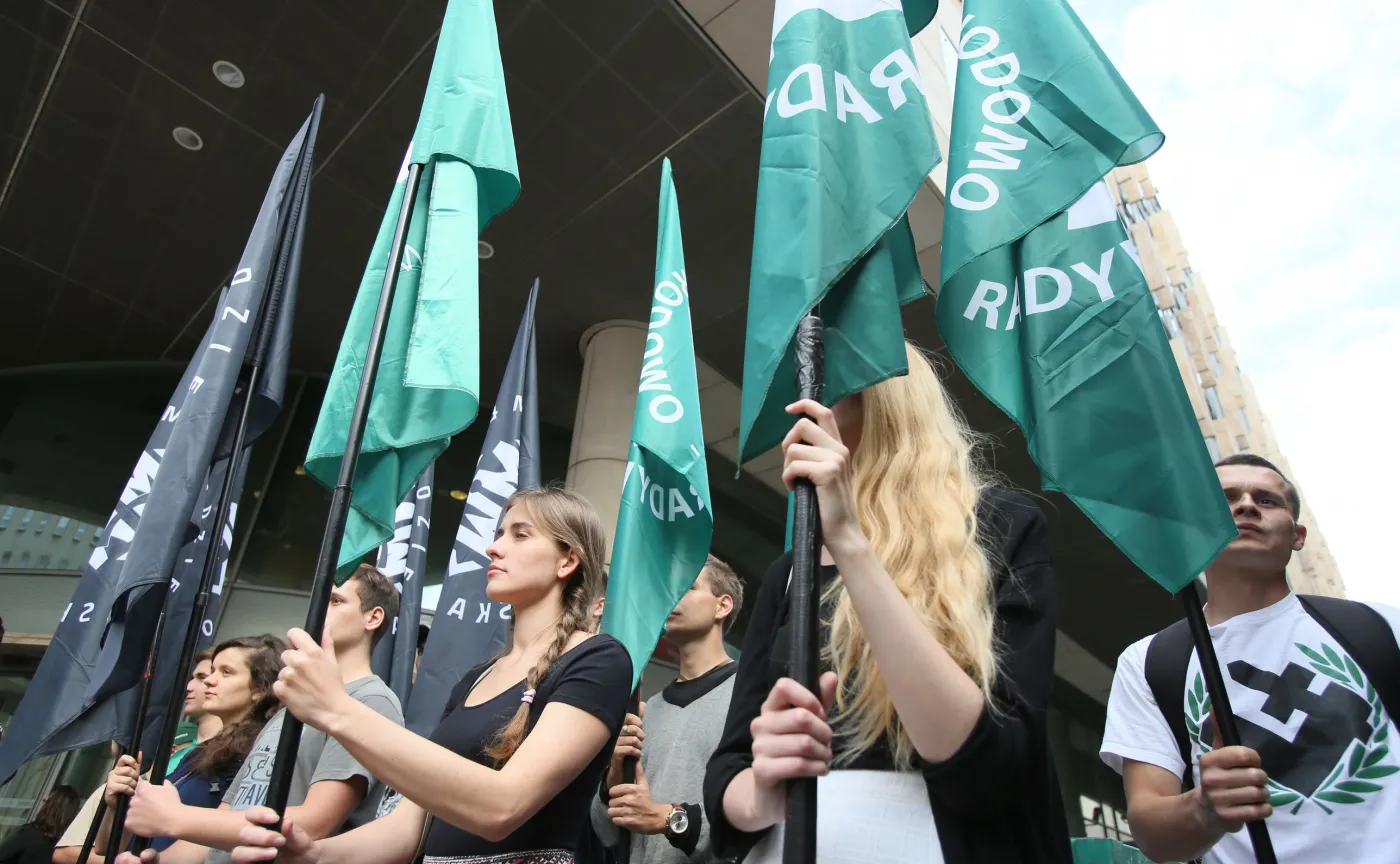 Członkowie Obozu Narodowo-Radykalnego