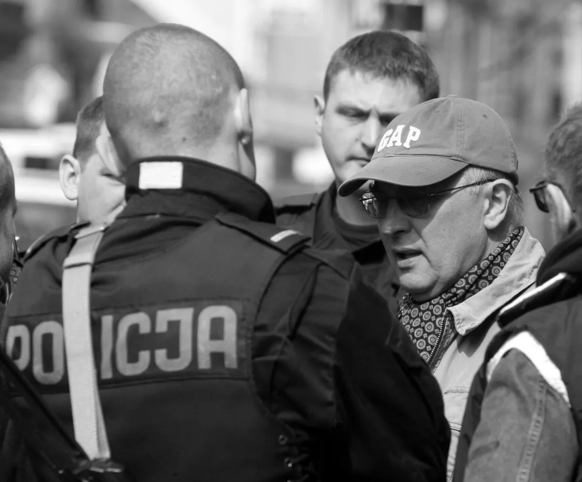 Wojciech Wójcik na planie "Esktradycji"