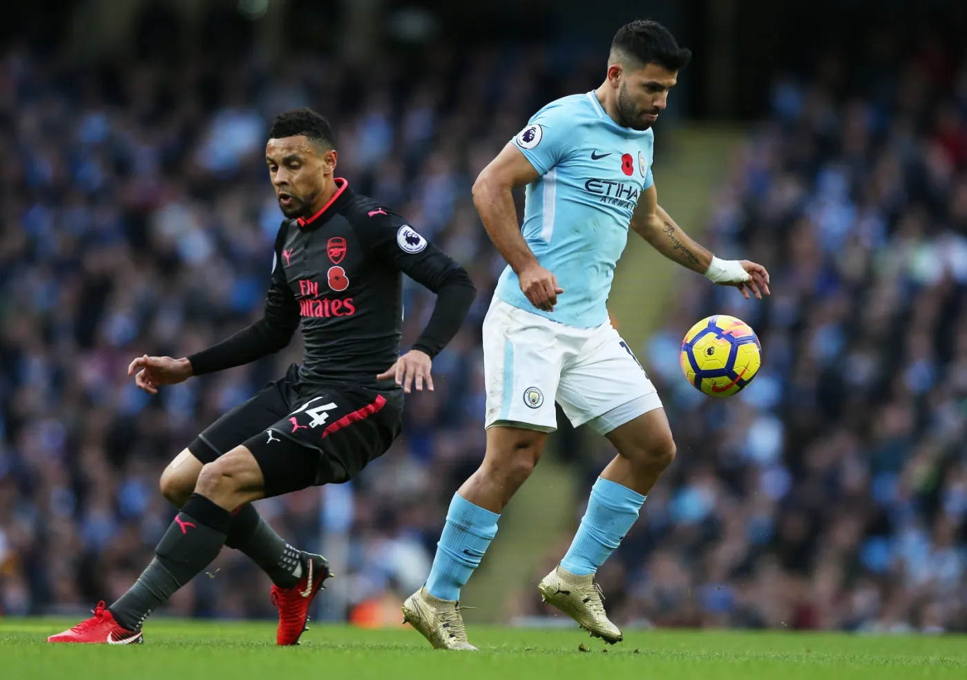 Sergio Aguero i Francis Coquelin