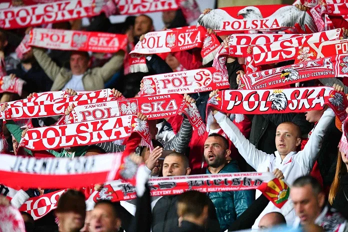 Polscy kibice na meczu z Armenią