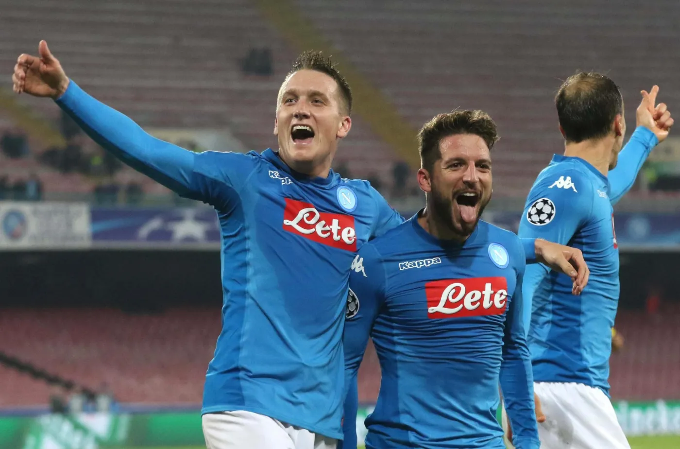 Dries Mertens i Piotr Zieliński