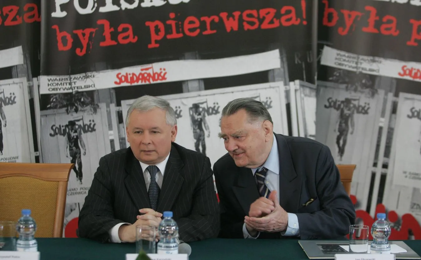 Jarosław Kaczyński i Jan Olszewski