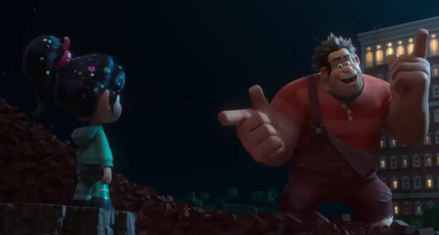 Kadr z filmu "Ralph Demolka w internecie"