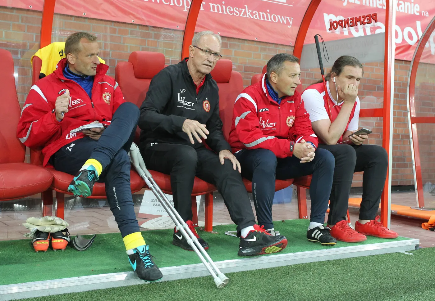 Franciszek Smuda (w czarnym dresie)