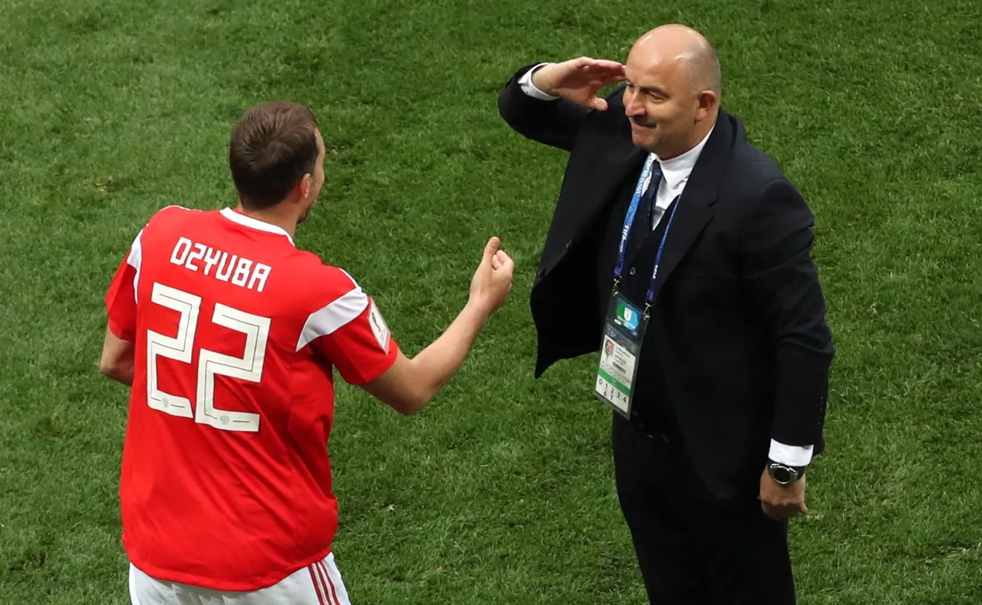 Artem Dzyuba i Stanisław Czerczesow