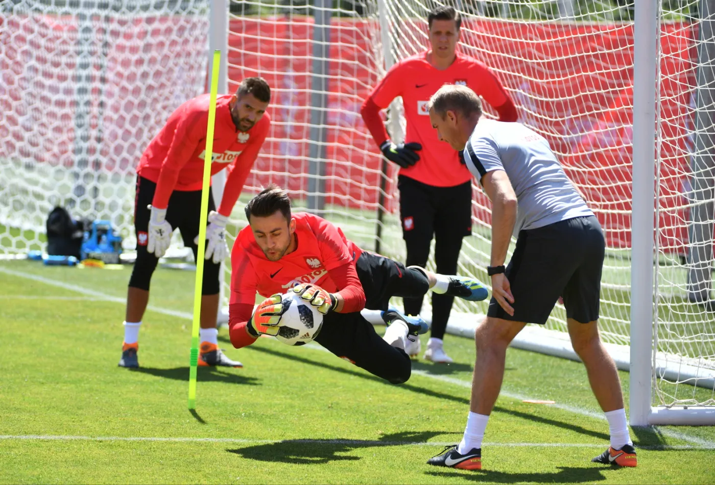 Trening bramkarzy reprezentacji Polski