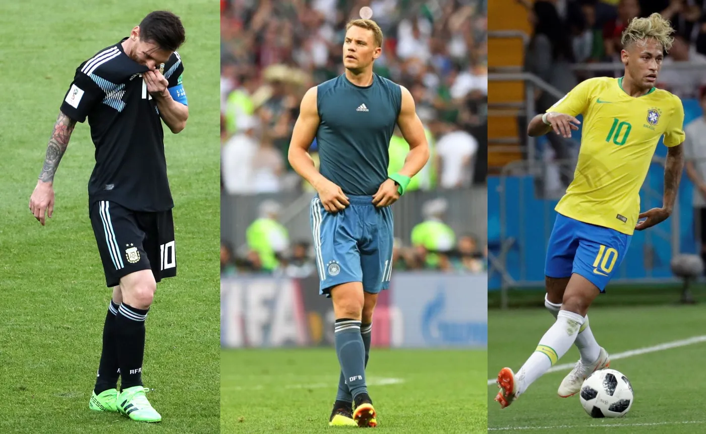 Lionel Messi, Manuel Neuer, Neymar