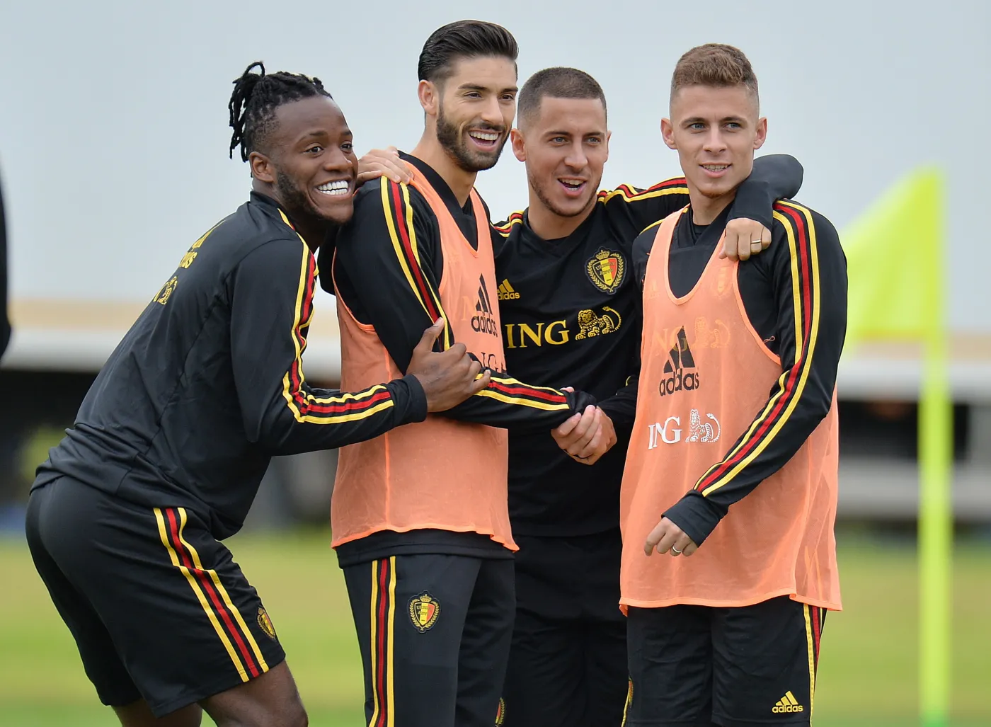 Michy Batshuayi, Yannick Carrasco, Eden Hazard i Thorgan Hazard