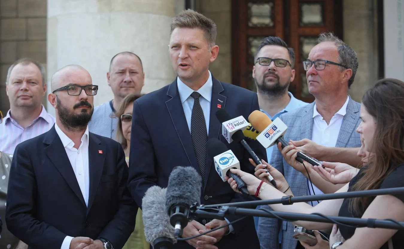 Andrzej Rozenek i politycy SLD