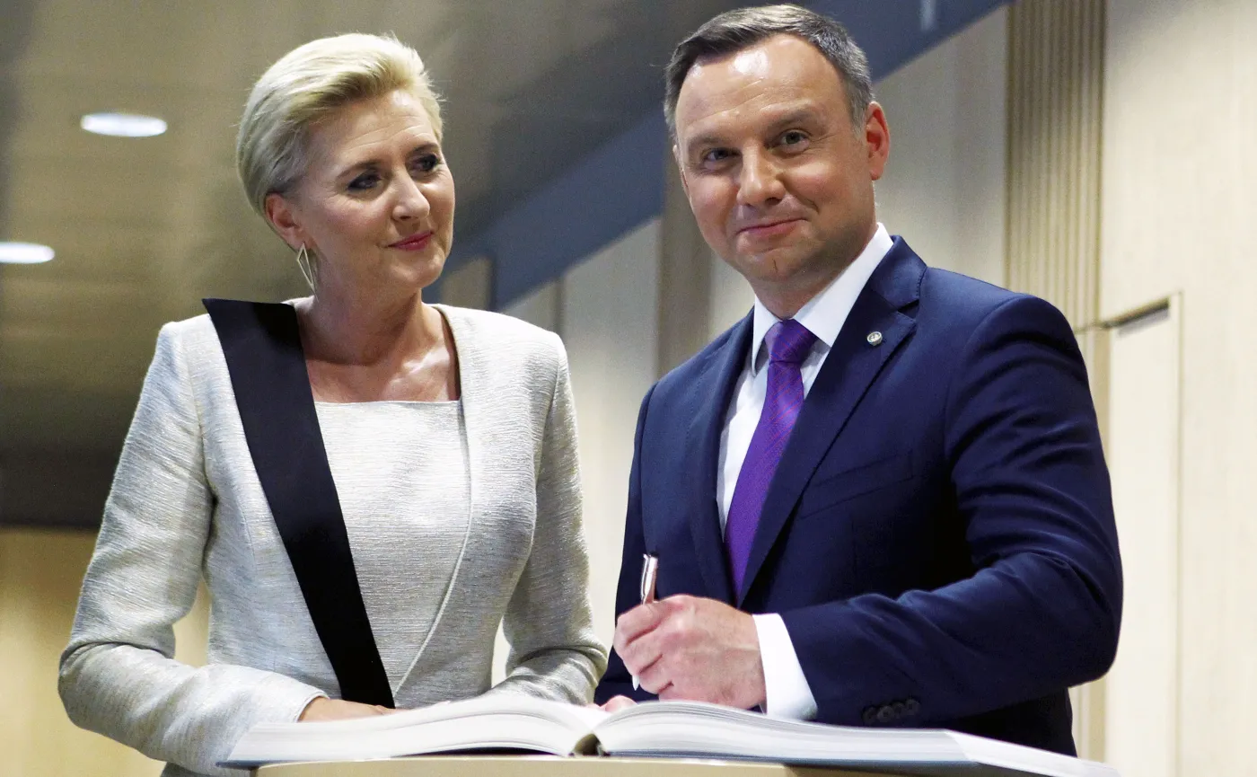 Andrzej Duda i Agata Kornhauser-Duda