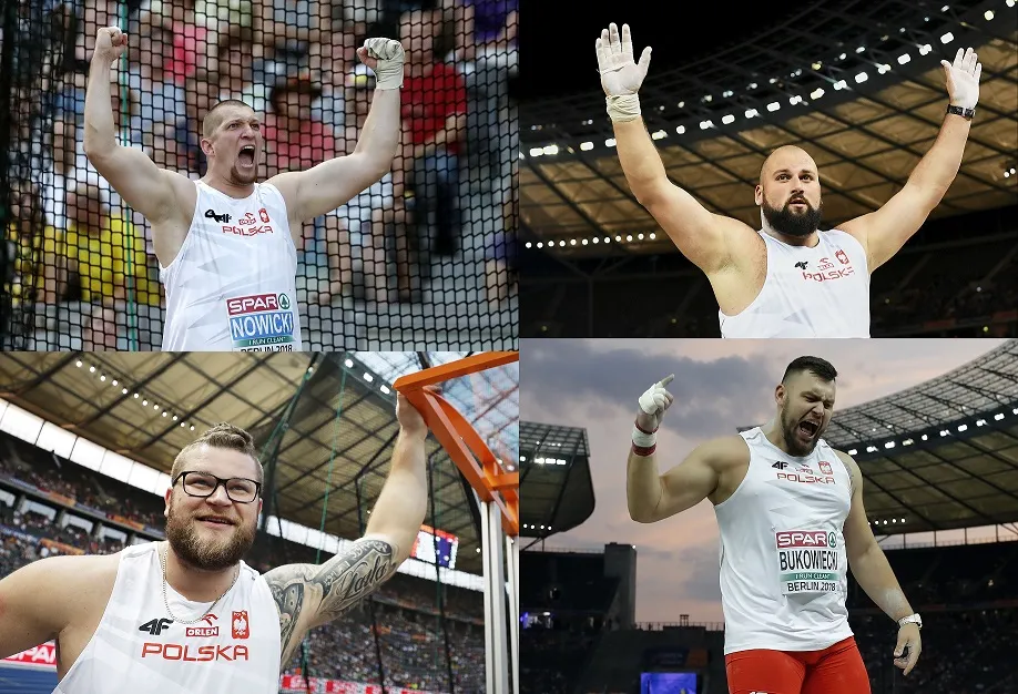 Paweł Fajdek, Wojciech Nowicki, Michał Haratyk i Konrad Bukowiecki