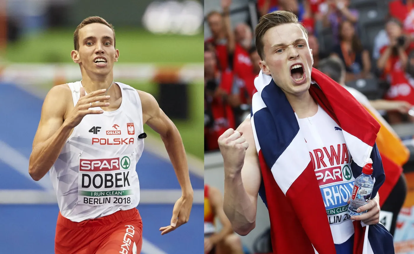 Patryk Dobek i Karsten Warholm