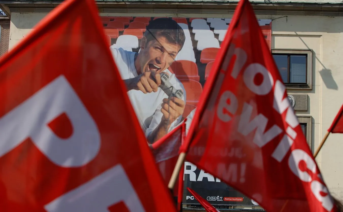 Pochód 1-majowy zorganizowany przez Nową Lewicę