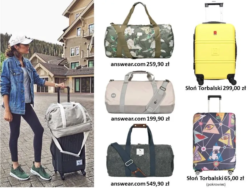 Modne walizki i torby podróżne