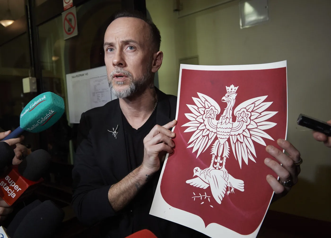 Adam Nergal Darski w sądzie w Gdańsku