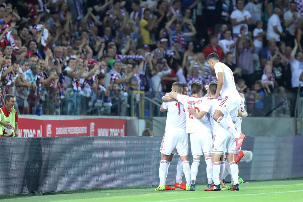 Radość piłkarzy Górnika Zabrze