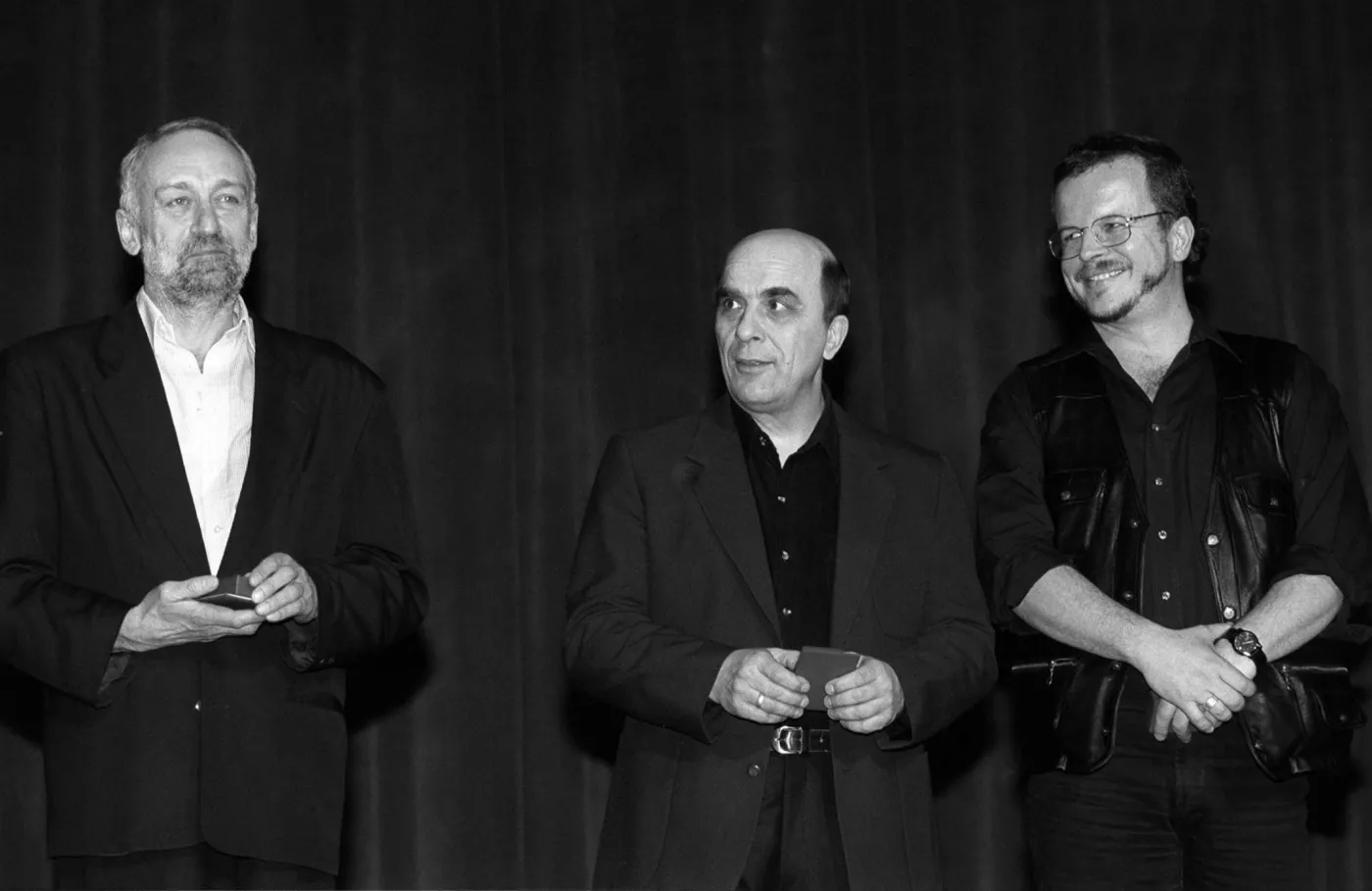 N/z od lewej : Przemysław Gintrowski, Zbigniew Łapiński, Jacek Kaczmarski 