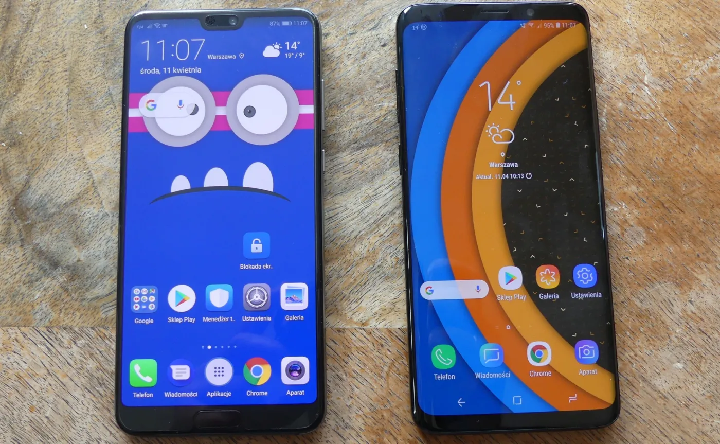 Huawei P20 Pro i Samsung Galaxy S9+