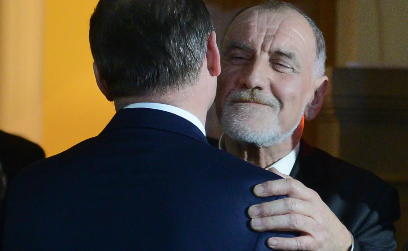 Prezydent Andrzej Duda z ojcem 