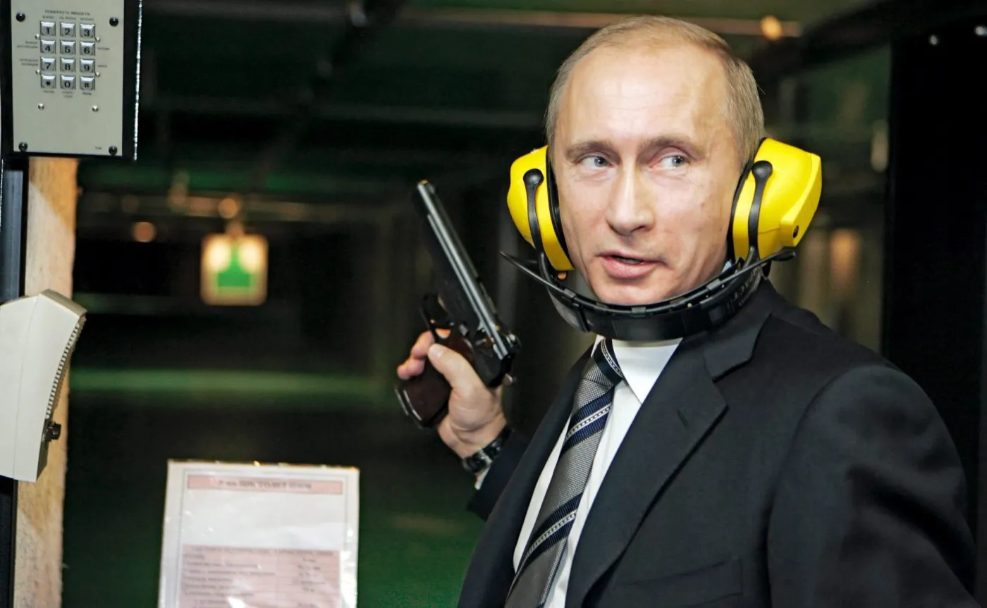Władimir Putin w nowej siedzibie Głównego Zarządu Wywiadu