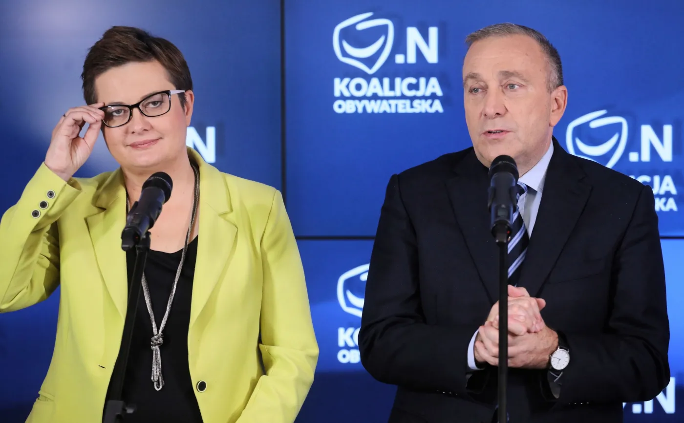 Katarzyna Lubnauer i Grzegorz Schetyna