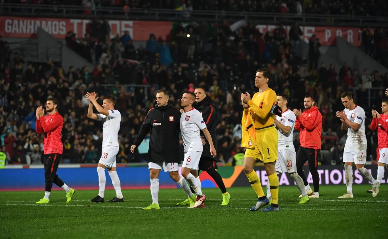 Reprezentacja Polski po meczu z Portugalią