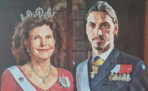 Królowa Sylwia i Zlatan Ibrahimovic