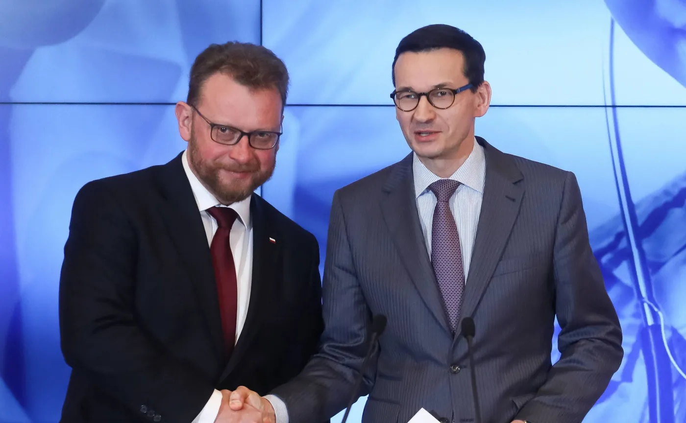 Łukasz Szumowski Mateusz Morawiecki
