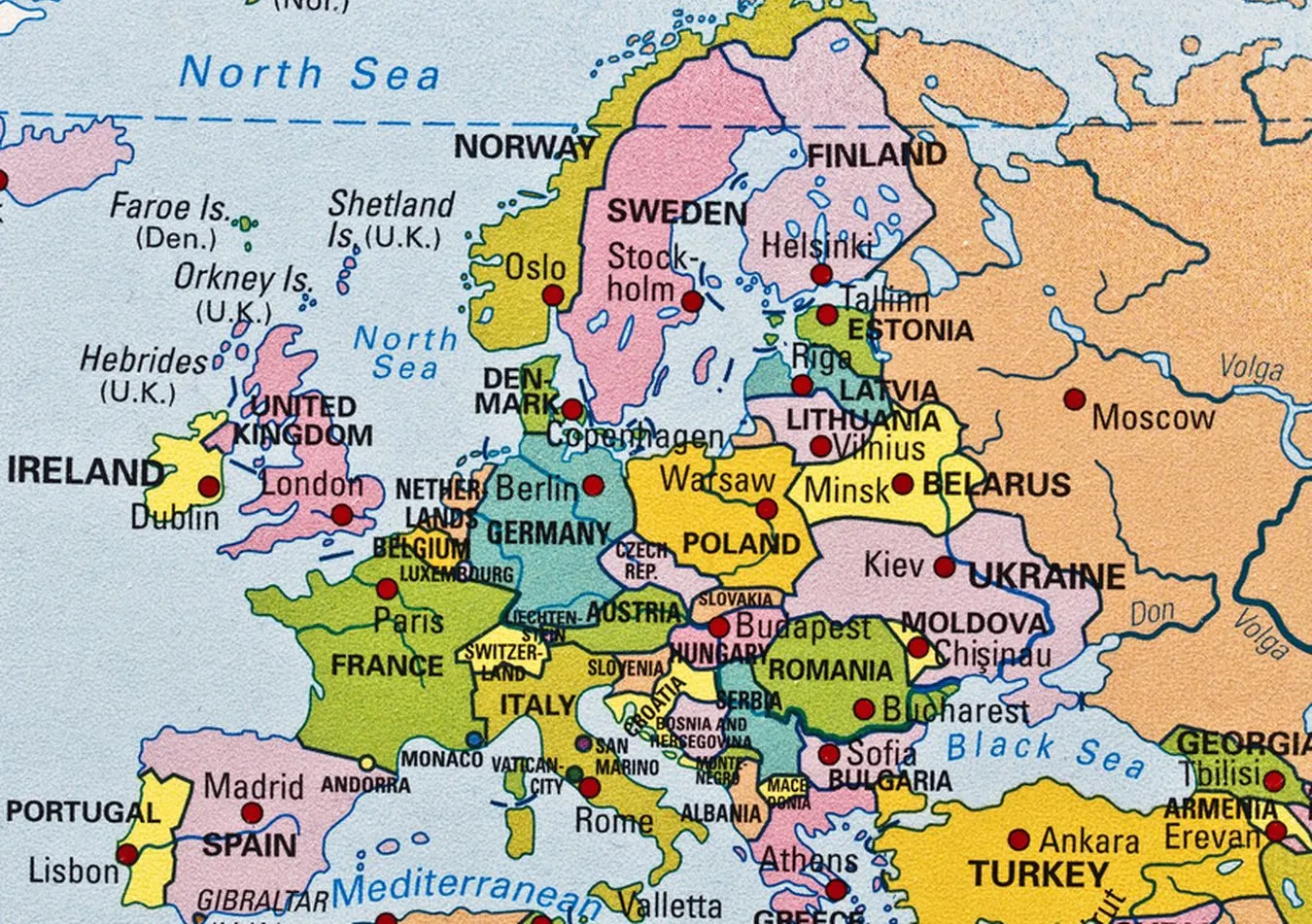 Mapa polityczna Europy